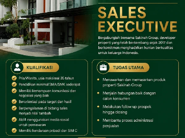 loker sales sakinah